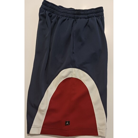 Jordan (Basketball) Shorts-(Red/White/Blue)-(Size L)-(Pre-owned)-30.00 - Picture 2 of 3